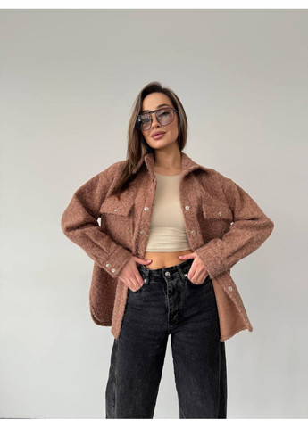 Сорочка шерсть букле,на кнопках з кишенями Україна (349360117)