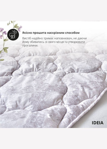 Ковдра Afrodita 155х210 см всесезонна 370 г/м2 штучний пух, суперм'яка, антиалергенна принт IDEIA (346287769)