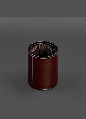 Стакан для ручок у шкіряному чохлі бордовий краст (A-027811) BlankNote (330144459)