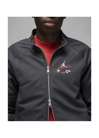 Чорна куртка чоловіча m j flt hrtg warmup jkt black dq7550-045 Air Jordan
