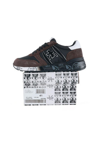 Коричневі кросівки brown black white Premiata