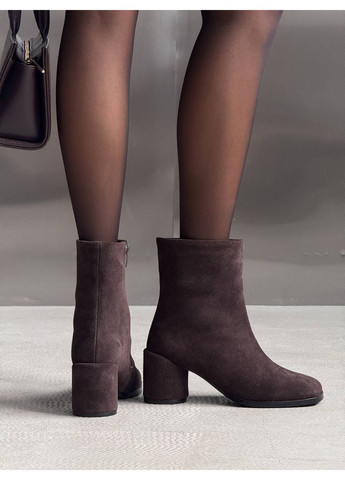 Темно-коричневые ботильоны "barefoot" No Brand