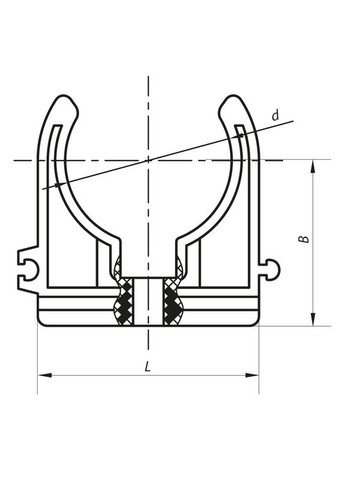 Кріплення для PPR труби 25 K0075.PRO (KP0090) KOER (321184672)