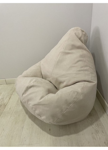 Кресло-мешок груша, M - 100х75 Велюр GREAT ECRU SkyPuff (361256791)