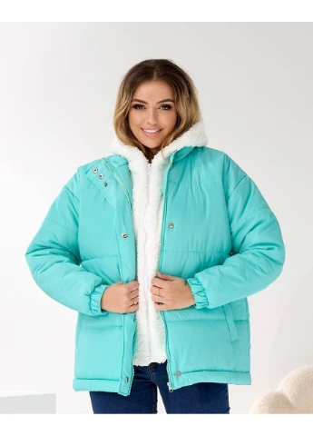 Зеленая зимняя теплая зимняя куртка More_bboutique Куртка