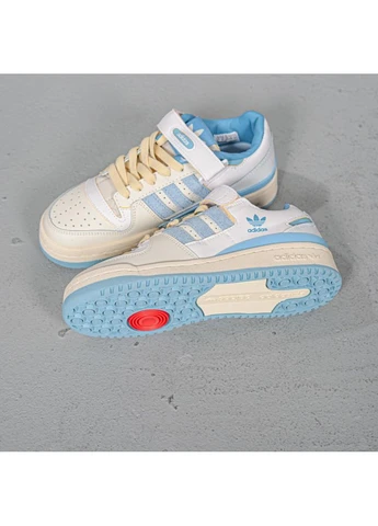 Синій кросівки чоловічі adidas forum 84 low carolina blue адідас форум 84 сині демісезон No Brand