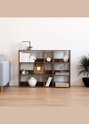 Книжный стеллаж из дерева Сервантес 38 капучино (КПС-381809) No Brand (328078611)