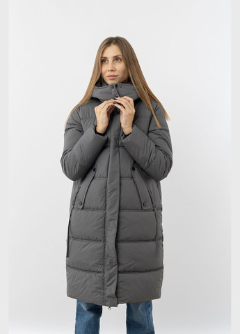 Серая зимняя женская куртка цвет серый cb-00223837 Dai Fei Xue