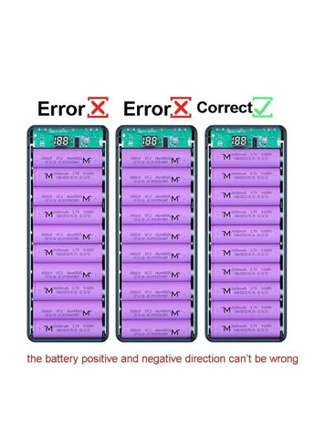 Корпус павербанка под 8*18650 аккумуляторы Dual USB Micro USB Type C Power Bank под сменные аккумуляторы Xiaomi (370456177)