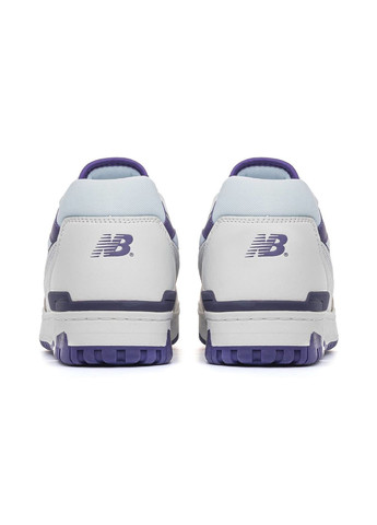 Белые демисезонные кроссовки мужские white purple, вьетнам New Balance 550