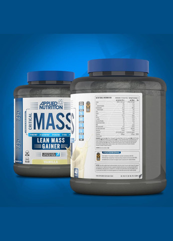 Гейнер Critical Mass Professional (2.4kg - 16 Servings) (Vanilla) Applied Nutrition (298285398)