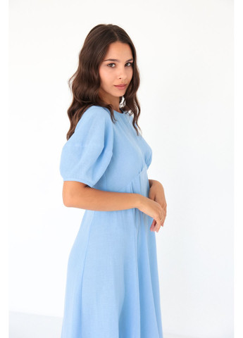Голубое праздничный, повседневный, коктейльное, вечернее платье с юбкой-солнце, а-силуэт BOHEMIA FINE CLOTHES