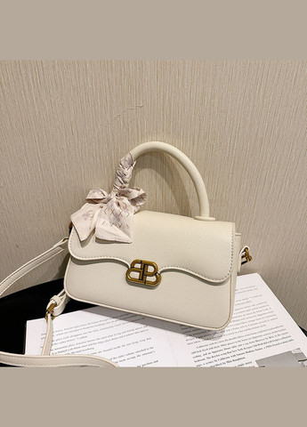 Жіноча сумка 10366 крос-боді біла молочна No Brand (306709605)