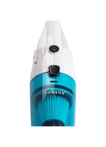 Пылесос вертикальный ручной для дома 900 Вт циклонный для сухой уборки 1.2 л Голубой SK-13013 Sokany (369673588)