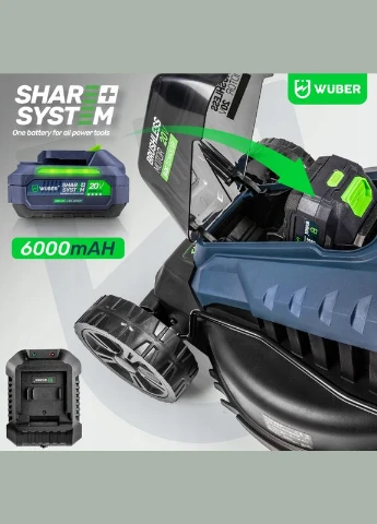 Газонокосилка аккумуляторная 30 л Wuber (Польша) Wuben (328925365)