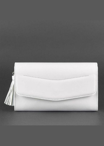 Поясная сумка женская кожаная через плечо с ремешком Элис Белая BlankNote (302008753)