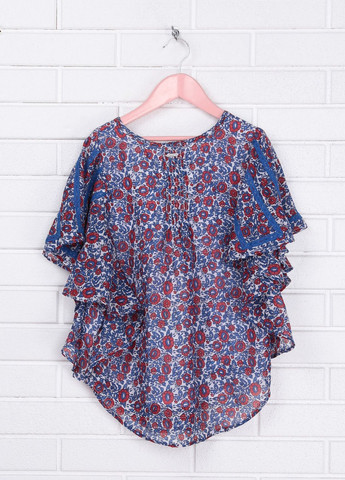 Синяя летняя футболка сине-красный Pepe Jeans