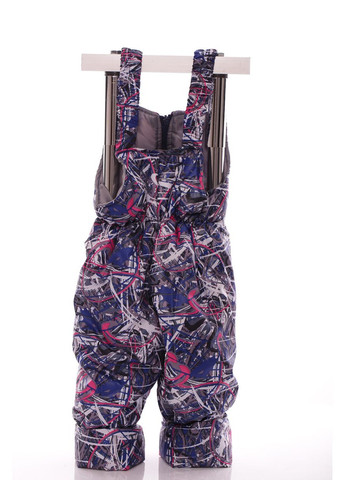 Серый зимний комбинезон на холлофайбере с принтом абстракции бэбик серый 80 см (44958) BABYKROHA