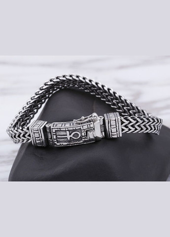 Браслет мужской кожаный на руку с шипами черный Avalon 08 (330775633)