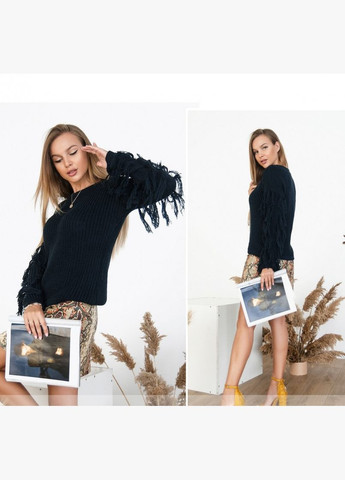 Темно-синій демісезонний светр пуловер Liton