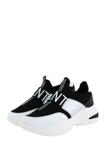 Чорно-білі осінні кросівки 202 -1 чорний-білий NM
