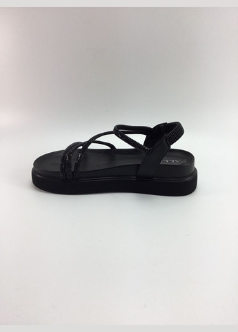 Черные женские босоножки ALLSY без застежки