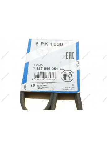 Ремень п-клиновый 6Рk1030 (Выр-во) 1 987 946 051 Bosch (360494128)