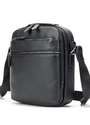 Чоловіча шкіряна сумка через плече чорна 711511 Tiding Bag (336551906)