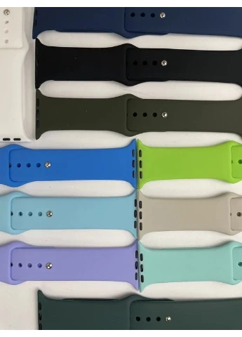 Силіконовий ремінець для розумного годинника Smart Watch 38/40 (Салатовий) Case 38/40 мм (376792356)