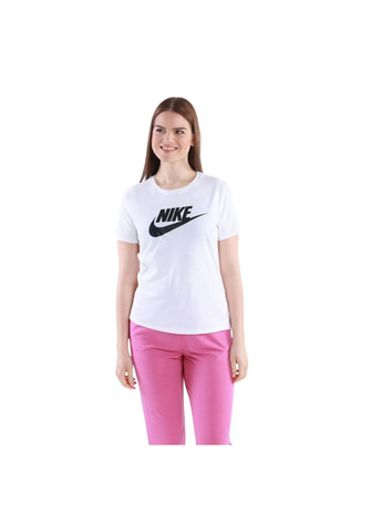 Белая демисезон футболка w nsw tee essntl icn ftra с коротким рукавом Nike