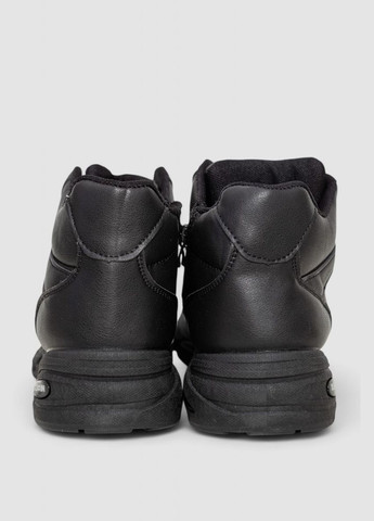 Чорно-білі Осінні кросівки чоловічі на хутрі Ager 243R103-2