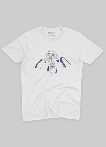 Белая мужская футболка с принтом супервора - джокер (ts001-1-whi-006-005-008) Modno