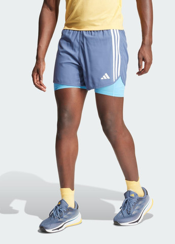 Шорти Own The Run 3-Stripes 2-в-1 adidas (292305416)
