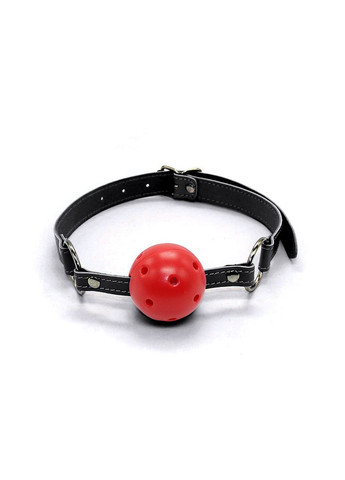 Кляп, красный шарик на черном ремешке CherryLove DS Fetish (293293711)