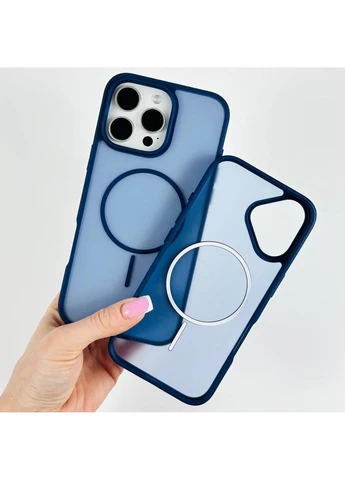 Силіконовий чохол Matte Color Case With Magnetic Thin Circle для iPhone 13 Pro Black No Brand (382914806)
