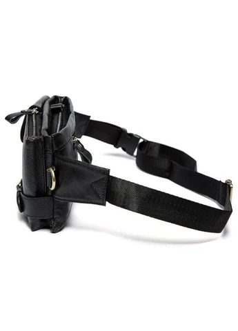 Сумка на пояс Vintage з кількома кишенями для документів чорна (sku_14734) No Brand (328922308)