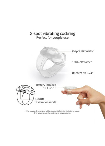 Вибронасадка на член для стимуляции точки G Love To Love G-LOVER No Brand (366878674)