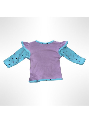 Комбінований демісезонний дитячий костюм (кофточка + повзунки) блакитний- фіолетовий (0615) Nicol