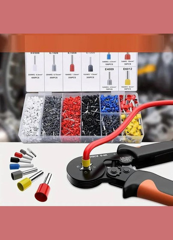 Клещи обжимные кримпер для наконечников 0.25-10 мм2 обжимной инструмент HSC8 6-4А оранжевый (R051305) No Brand (349844731)