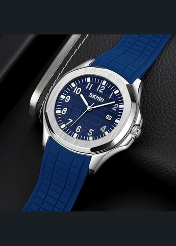 9286BU Blue кварцевый сasual, классический Skmei (324089555)