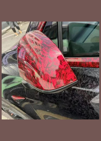 Защитная виниловая плёнка для авто мотоцикла 10×150 см Flower Carbon Red No Brand (350202698)