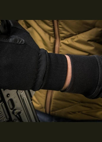 Стрілецькі, тактичні рукавички з манжетами гумками Assault Tactical Mk.8 Black (Чорні) Розмір M-TAC (329852105)