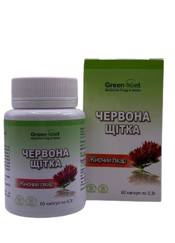Красная щетка фитогормон для мужчин и женщин 60 капсул Green Set GreenSet (316701552)