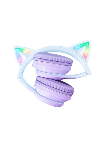 Навушники Bluetooth з підсвіткою B90 Gaming CAT with LED фіолетові Onikuma (282928383)