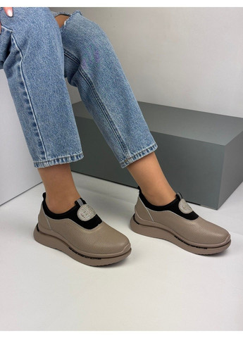 356 Кросівки Шкіряні Бежеві KDSL бежеві демісезони (335009358)