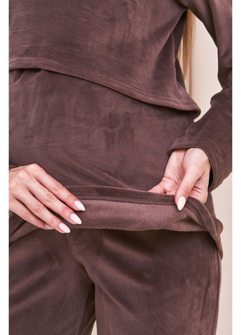 Велюровый костюм для беременных и кормящих домашний цвет капучино Юла мама (363620712)