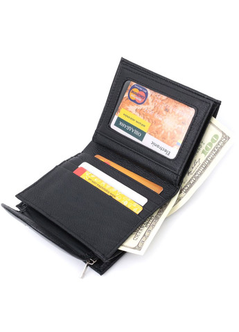 Женский кошелек с монетницей из натуральной кожи 22711 Черный st leather (306881762)