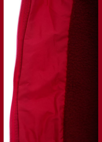 Красный демисезонный комбинезон на флисе для девочки рюша коралловый 116 см (28096) BABYKROHA