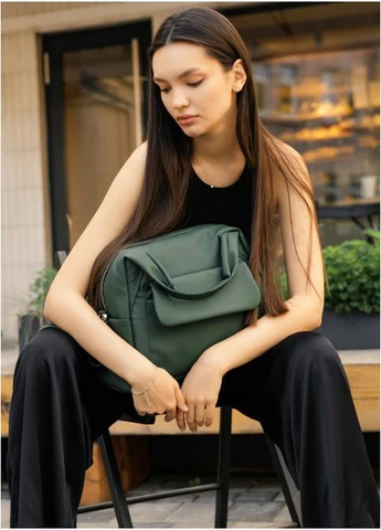Женская сумка Vogue зеленая 37х25x16см Sambag (399207389)