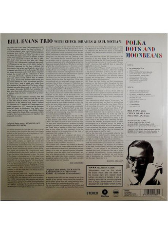 Виниловая пластинка The Bill Evans Trio – Polka Dots And Moon Beams (LP, Album, Reissue, Vinyl) (8436542013741) No Brand (369737841)